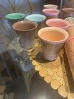 Rare Raffiaware Thermo Ware Burlap - 1960   s  34 Pieces Total