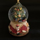 San Francisco Music Box Christmas Tree Train Nutcracker Toys Light Up Snow Globe