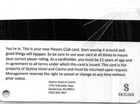 Skyline Casino - Henderson  Nv - Slot Card