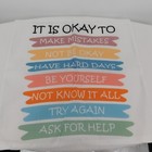 It s Okay To Make Mistakes Ask For Help Throw Pillow Cover Classrooms Therapy