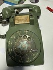 Vintage Rotary Phone By Western Electric Avocado Green Telephone Untested