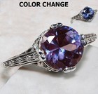 2ct Natural Alexandrite 925 Sterling Silver Edwardian Look Ring Sz 6 7 8 Re2