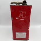 Vintage Eagle Gas Can 1002 Gasoline Filler 2 Us Gallons Metal Red White Oil Sign