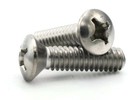  8-32   316 Stainless Steel Phillips Oval Head Machine Screws - Select Size