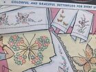 Vintage Vogart Transfer Pattern 202 Butterflies      Uncut Ff