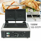 110v 1500w Commercial Sandwich Maker Toaster Panini Press Grill Making Machine