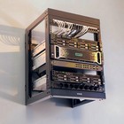 Vivo 12u Open Frame Wall Mounted Server Rack With Swing Gate  Fits 19  Devices