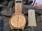 Vtg Quartz Giant Oversized Gold Tone Wristwatch Watch Wall Clock 26    Long Unused