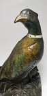 Antique Hubley Pheasant Rooster Cast Iron Door Stop Op
