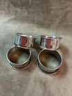 Vintage Silver Plate Napkin Ring A Lot Of Four Pieces Plain Simple Design