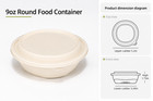 9 Oz Round Takeout Food Containers W  Lids Disposable Meal Prep 300 Sets