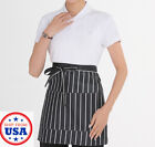 Waitress Waiter Server Waist Apron W pockets Cooking Kitchen Chef Busboy Uniform