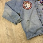 Vtg Headgear Negro Leagues Baseball Museum Blue Denim Jacket Xxl With Patches