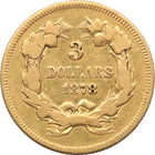 1878  3 Gold Indian Princess Three Dollar  Fine F