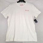 Lucky Brand Budweiser Shirt Mens Extra Large Xl White Bud Retro Casual Beer Nwt