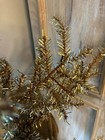 New Primitive Vintage Style Antiqued Tinsel Tree Burlap Base 4ft 