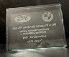 Bmw Land Rover Financial Services Glass Paperweight Dublin Ohio Dedication 1996