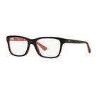 Ray-ban Rb 1536 3573 Authentic Red   Black Eyeglasses Frames 46-16-125