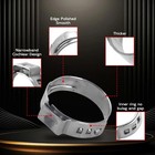 120pcs 3 4   Pex Stainless Steel Clamp Cinch Rings Crimp Pinch Fitting