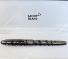 Montblanc Engraved Fountain Pen Dark Metal Luxury Executive Writing Gift Rare