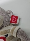 Large Sock Monkey By Dan Dee 21  Large Red Heart Plush Stuffed Animal Toy