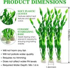 10 Pcs Artificial Seaweed Water Plants For Aquarium  12 Inch Fish Tank Plastic