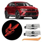 2pcs Door Lights Logo Compatible For Dodge Challenger Hornet  Led Red Hornet