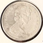 1968 Canada Quarter 25 Cents  500 Silver Coin Km  62a