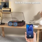 Bluetooth Vinyl Record Player 3-speed Turntable With Stereo Speakers Vintage