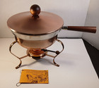 Antique Vintage Copper Chafing Dish 1970s Orig  Box Ernest Sohn Creations