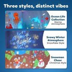 Dynamic Rotating Led Projector Lights Ocean snowflake christmas Scene Night Lamp