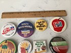 Vintage  12 Pinback Button Pepsi Bud Coke Corona Baileys Beer Liquor Soda Pin