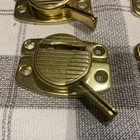 Nos 6 Sets Brass Colored Window Sash Locks No Screws
