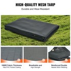 Dump Truck Tarp Mesh Tarp 7 X 22 Ft Pvc 18oz Double Pockets Trailer Shade