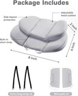 Infant Car Seat Head Support Pillow For Baby  2-layers Adjustable Side Impact Pr