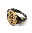 50 Bc Ancient Roman Greek  Ring High Carat Gold Silver Erotic Motive  Artifact