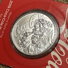 2019 Coca Cola Santa Claus Holiday Coin   999 Silver 1oz