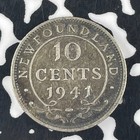 1941-c Newfoundland 10 Cents Lot f3920 Silver 