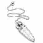 Clear Quartz Pendulum Dowsing Crystal Healing Reiki Chakra Divination Tool