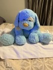 Toys R Us Jumbo Blue Dog 30    Animal Alley Toy Stuffed Plush Floppy White Spots