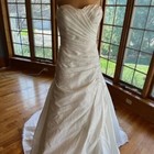   Moonlight Ivory Beaded Taffeta Strapless Wedding Gown Bridal Dress Size 10