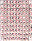 1936 American Lung Association Christmas Seals Jolly Santa Full Sheet