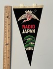 Very Rare   Vintage Radio Japan Qsl Sw Radio 9  Pennant - Fabric