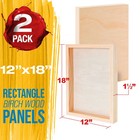 12  X 18  Gallery 1-1 2  Profile Depth Artist Wood Pouring Panel Boards 2-pack