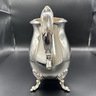 Vintage Sheridan Silverplate Pitcher     Footed With Ornate Handle