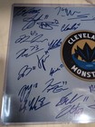 Cleveland Monsters 2023 -2024 Autographed Team Logo 11x14 Columbus Blue Jackets