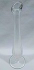 Vintage Clear Swung Glass Bud Vase 8 Inches Tall