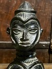 Old Tribal Double Benin Bronze Head African Art Sculpture