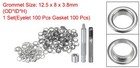 100pcs 8mm Grommet Tool Kit With Hole Punch Grommet Setter Tools Silver Tone