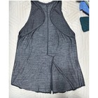 Lululemon Tank Top Womens Grey Heathered Split Back Racerback Activewear